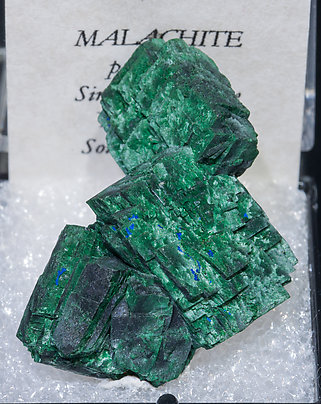 Malachite after Azurite. 