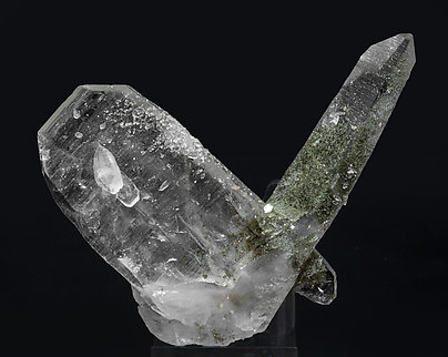 Quartz with Chlorite inclusions. Rear