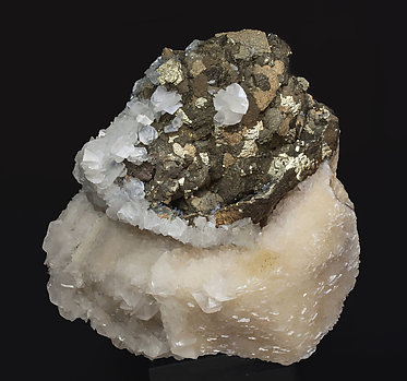 Calcite with Pyrite. 