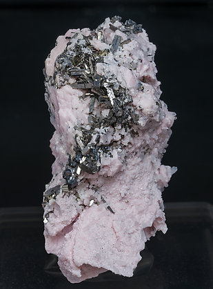 Rhodochrosite with Arsenopyrite. 