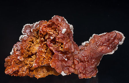 Vanadinite with Calcite. Front