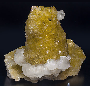 Fluorite with Calcite.