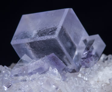 Fluorite with Calcite. 