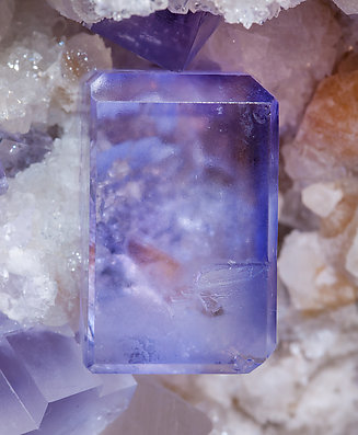 Fluorite with Quartz. 