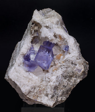 Fluorite with Quartz. 