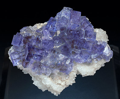 Fluorite with Quartz. 