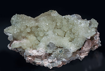 Prehnite with Calcite, Orthoclase and Clinozoisite-Epidote (Series).