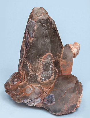 Quartz (variety smoky) with Albite.