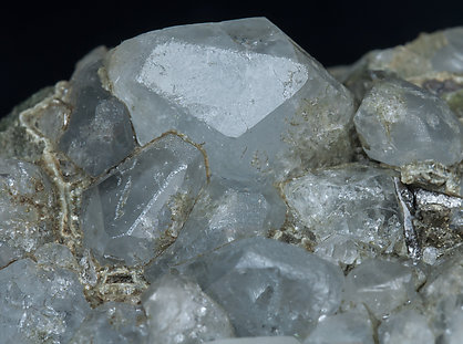 Topaz with Arsenopyrite, Fluorite, Muscovite and Chlorite. 