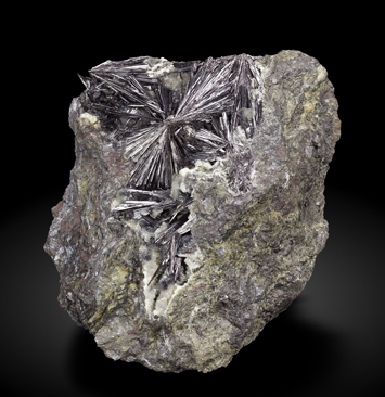 Kermesite with Calcite.