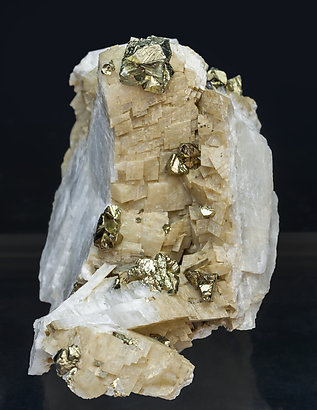 Chalcopyrite with Dolomite and Calcite.