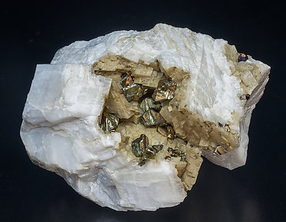 Chalcopyrite with Dolomite and Calcite. 