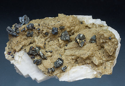 Chalcopyrite with Dolomite and Calcite. 