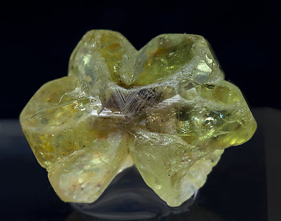 Twinned Chrysoberyl. 