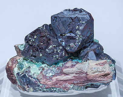 Cuprite with Chrysocolla.