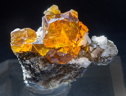 Sphalerite with Dolomite. Light behind