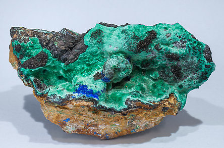 Murdochite with Brochantite, Linarite and Goethite.