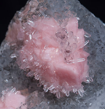 Rhodochrosite with Quartz. 