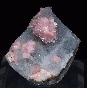 Rhodochrosite with Quartz.