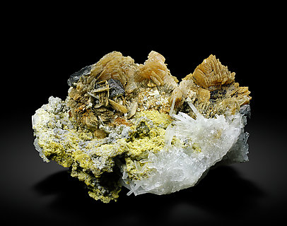Roweite with Olshanskyite, Magnetite and Andradite. 