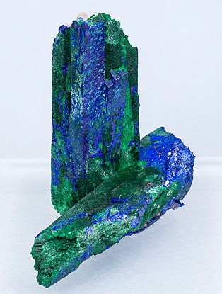 Azurite with Malachite. Front