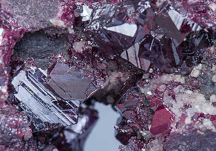 Cinnabar with Dolomite and Mercury. 