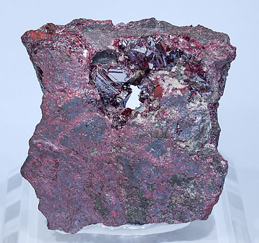 Cinnabar with Dolomite and Mercury. 