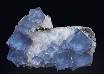 Fluorite with Quartz.