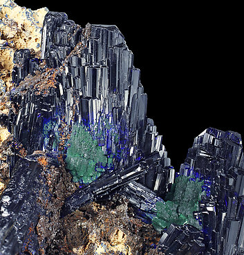 Azurite with Malachite. 