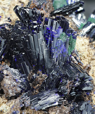 Azurite with Malachite. 