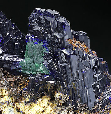 Azurite with Malachite. 