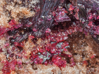 Erythrite on Skutterudite. 