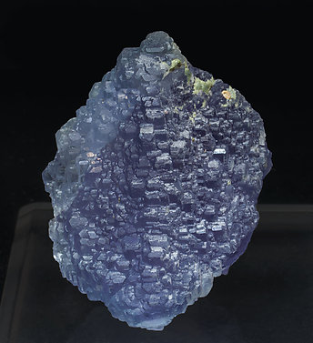 Octahedral Fluorite with Quartz. Front