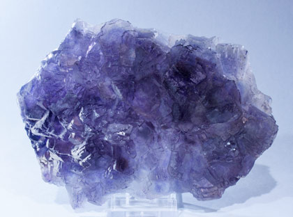 Fluorite with Quartz. Light behind