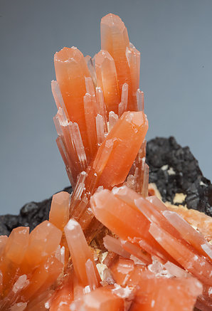 Quartz (variety red quartz) with Magnetite. 