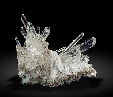 Quartz with inclusions. Front