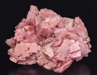 Rhodochrosite with Quartz. Front