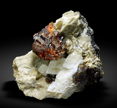 Sphalerite with Calcite and Dolomite. 