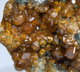 Andradite (variety topazolite). 