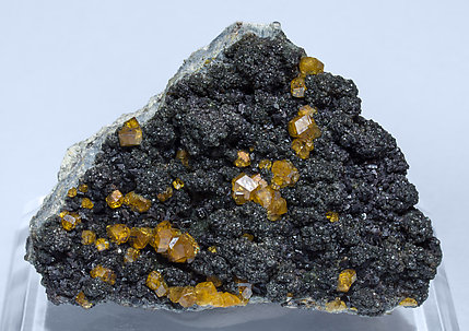 Andradite (variety topazolite) with Clinochlore.