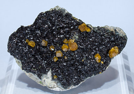 Andradite (variety topazolite) with Clinochlore.