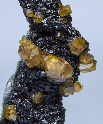 Andradite (variety topazolite) with Clinochlore. 