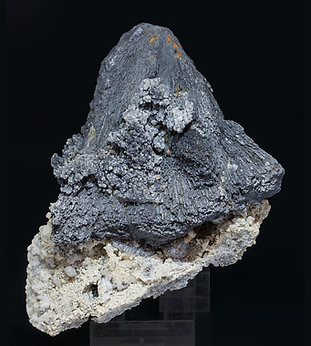 Berthierite with Calcite and Siderite. Front