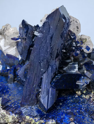 Azurite with Cerussite. 