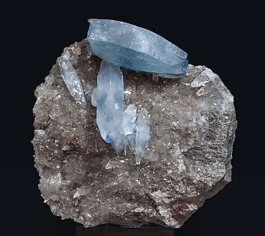 Celestine with Calcite. Front