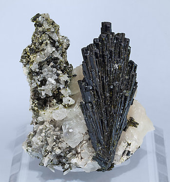 Epidote with Calcite and Quartz.