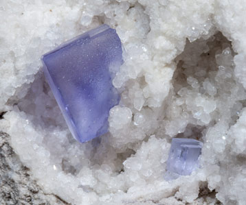 Fluorite with Quartz. 