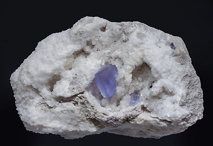 Fluorite with Quartz. 