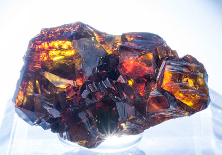 Sphalerite. Light behind