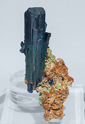 Azurite with Dolomite.